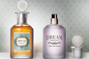 Dream on! with New High Glass' apothecary bottle