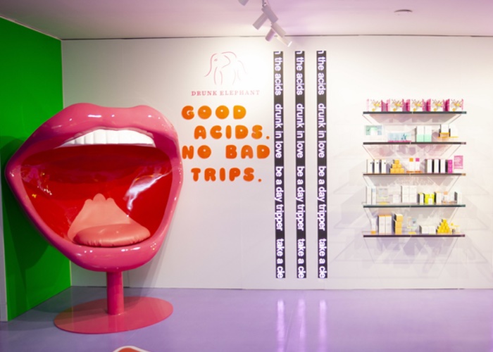 Drunk Elephant sends customers an acid trip with new NYC pop-up