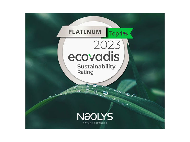 EcoVadis Platinum Medal, the highest EcoVadis award, reinforces Naolys’ unwavering commitment to sustainability and corporate social responsibility