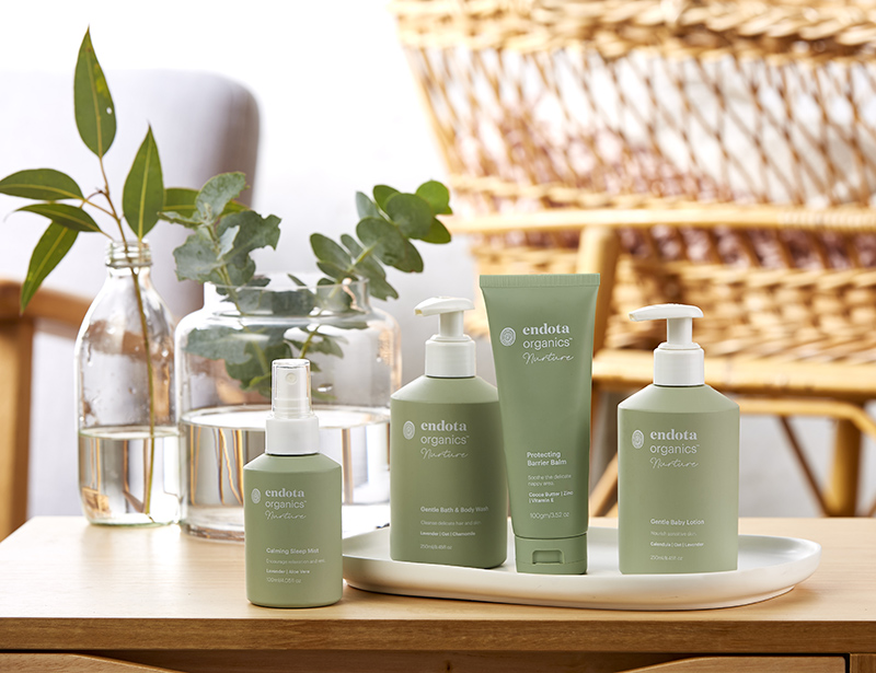 endota's latest Organics Nurture range for mother and baby