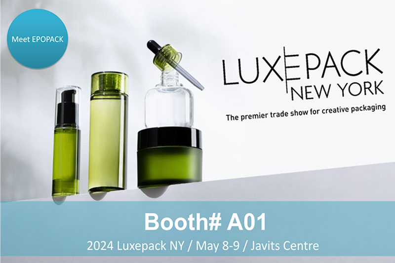 EPOPACK at Luxepack New York! Visit them at booth A01 to discover the future of beauty packaging