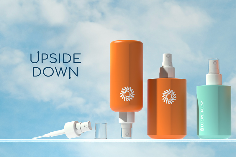Eurovetrocap introduces new Upside Down spray pump