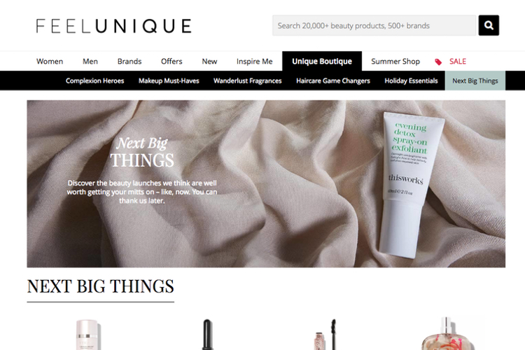 Feelunique on the hunt for next beauty hit with new indie brand platform