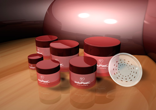 FLAT, elegant and essential double wall jars line from Induplast Spa