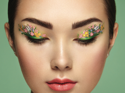 Floral eyeliner: How festival beauty trends grew up