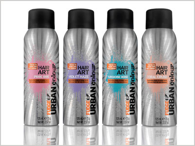 Fudge brightens up with Urban Hair Art hair sprays