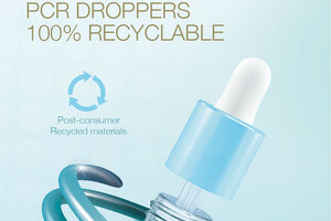 Fully recyclable droppers made with PCR materials