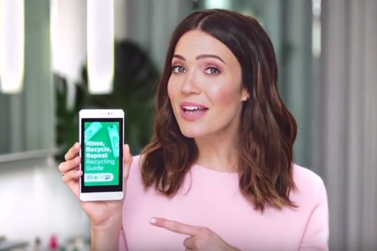 Garnier and Mandy Moore team up to encourage students to recycle