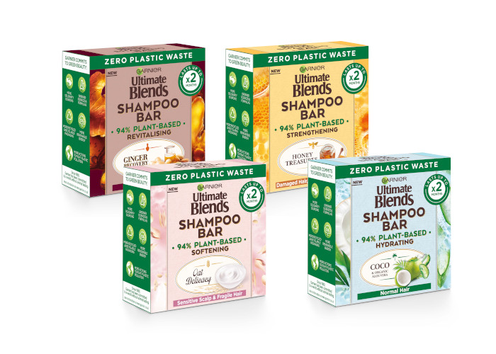 Garnier becomes first major mass name to launch a no-plastic shampoo
