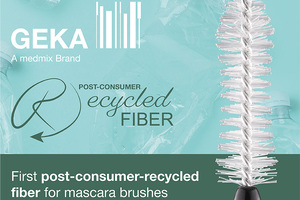 GEKA presents first post-consumer-recycled fibre filaments for mascara