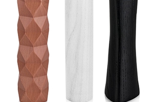 Geometric wooden purse spray: Packaging as a work of art