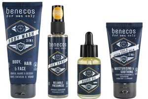 German skin care brand benecos creates For Men Only range