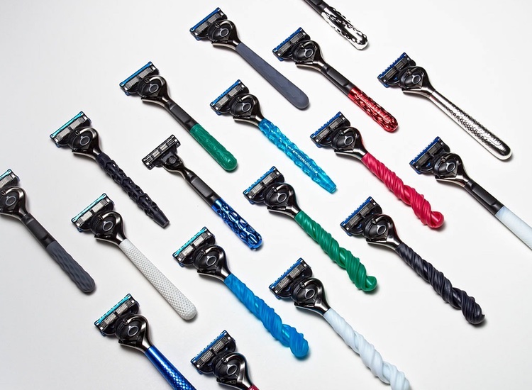 Gillette pilots new personalised 3D-printed shaving handles