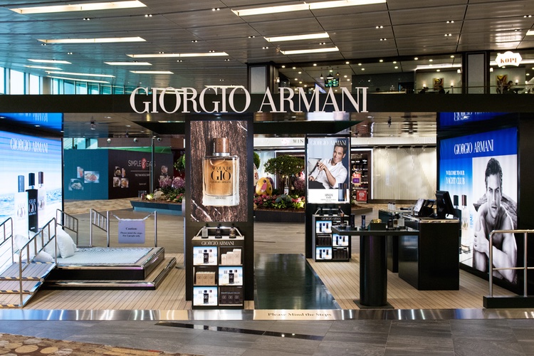 Giorgio Armani debuts Yacht Club concept at Changi Airport 