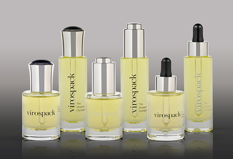 Glass dropper bottles from Virospack