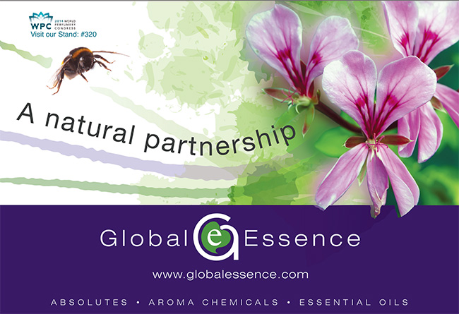 Global Essence to exhibit at World Perfumery Congress 2014