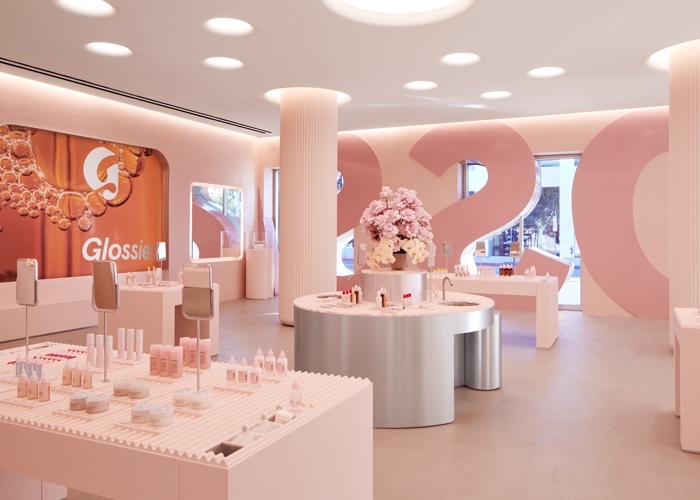 Glossier goes above and beyond in mass return to retail
