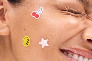 Glossier teams up with Starface on spot sticker compact