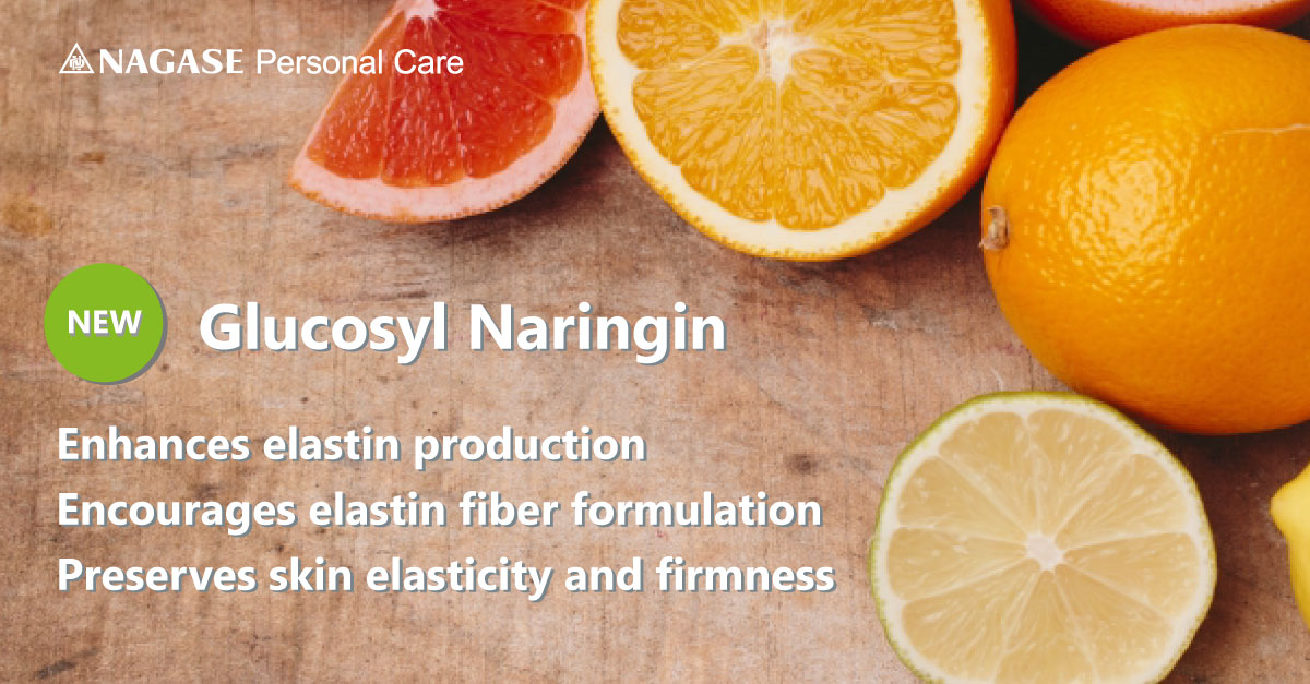  Glucosyl Naringin, a citrus-derived anti-ageing cosmetic ingredient, is set to launch on 31 March