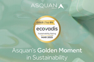 Gold Standard in Sustainability: Asquan Wins Gold from EcoVadis