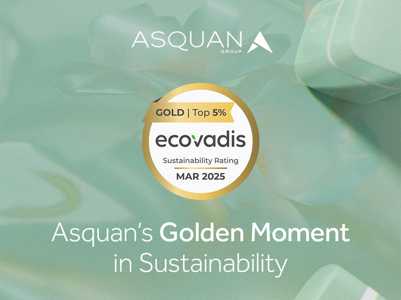 Gold Standard in Sustainability: Asquan Wins Gold from EcoVadis