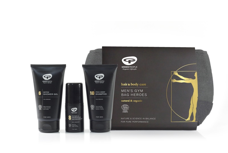 Green People for Men launches Gym Bag Heroes grooming kit