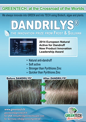 GREENTECH's DANDRILYS NATRUE-certified 
