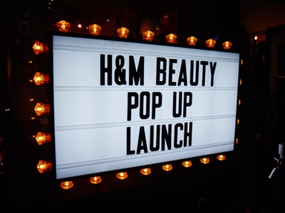 H&M celebrates beauty launch with pop-up store