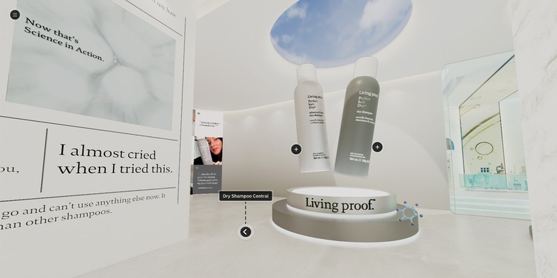 Hair care giant Living Proof makes metaverse debut with virtual store
