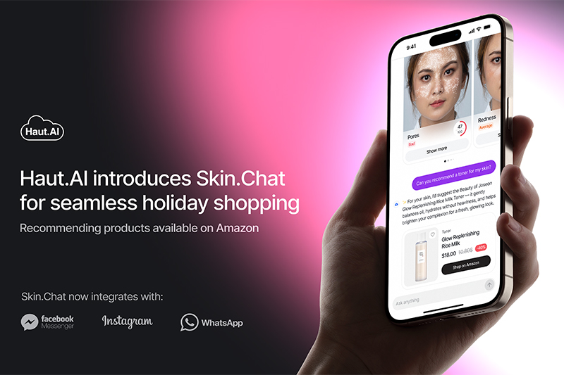 Haut.AI debuts consumer version of Skin.Chat - Beauty agent that finds the best Amazon products for your skin