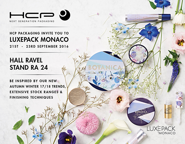 HCP Packaging invite you to LuxePack, Monaco