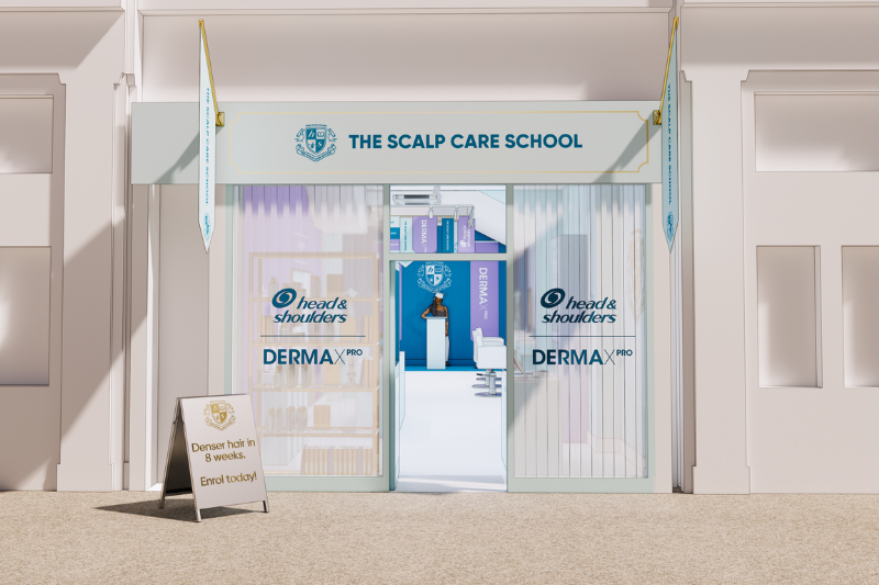Head & Shoulders heads back to school with Derma X Pro Scalp School pop-up