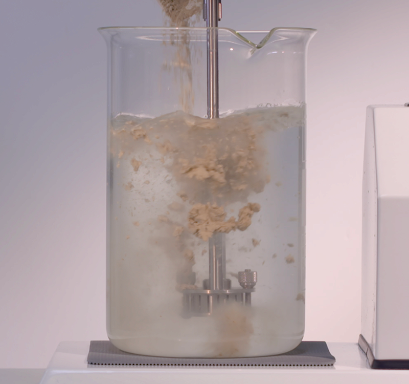 High shear mixing for cosmetic face mask ingredients

