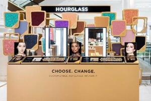 Hourglass and Selfridges eye up sustainable future with pop-up eyeshadow bar 