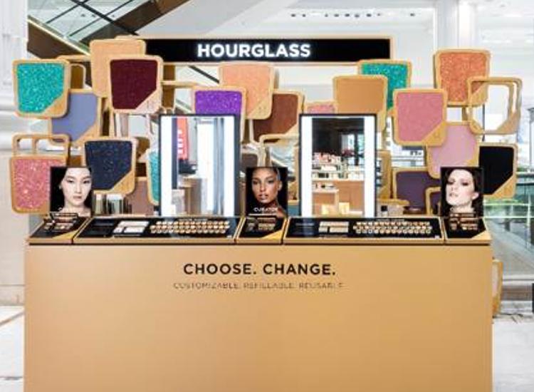 Hourglass and Selfridges eye up sustainable future with pop-up eyeshadow bar 