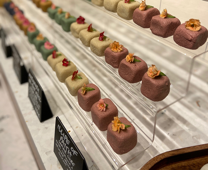 Lush painstakingly researches the materials it uses in its stores, such as the Lush Fresh & Flowers in Paris, France