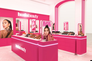 Huda Beauty unveils flagship counter at Harrods