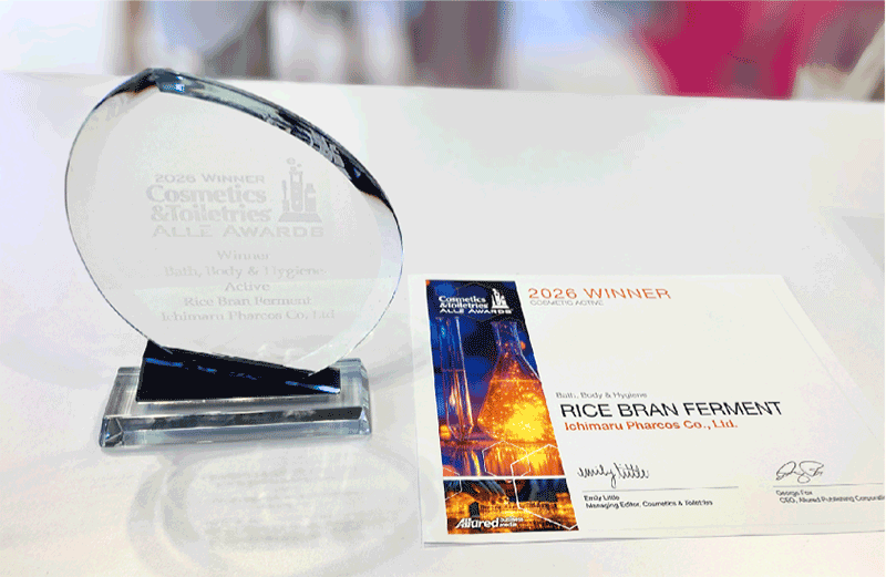 Ichimaru Pharcos honored with C&T Allē Award for Bath, Body and Hygiene