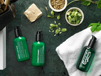If Carlsberg did cosmetics... Beer maker brews men's range