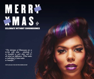 Illamasqua promotes gender fluidity in new Christmas campaign