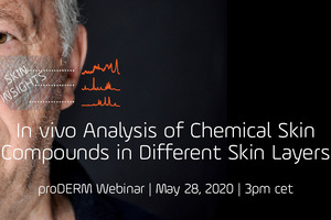 In vivo analysis of chemical skin compounds in different skin layers