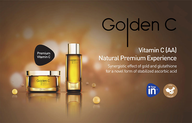 Infinitec introduces Golden C, a premium, natural experience in the huge, viral and undifferentiated market of vitamin C