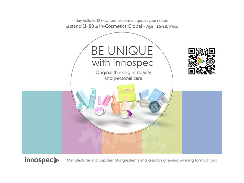 Innospec invite you to express yourself through their beauty care on stand 1H88