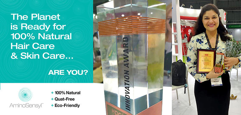 Inolex receives innovation award for its 100% natural quat-free conditioning technology