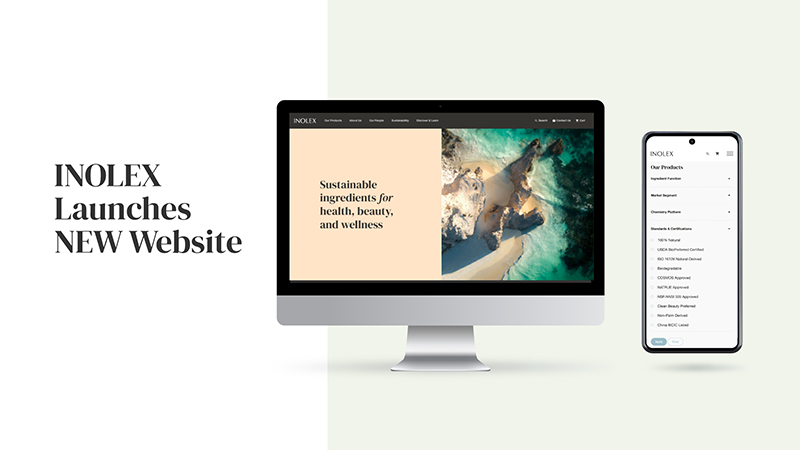 INOLEX reveals new website for a fresh take on sourcing sustainable ingredients