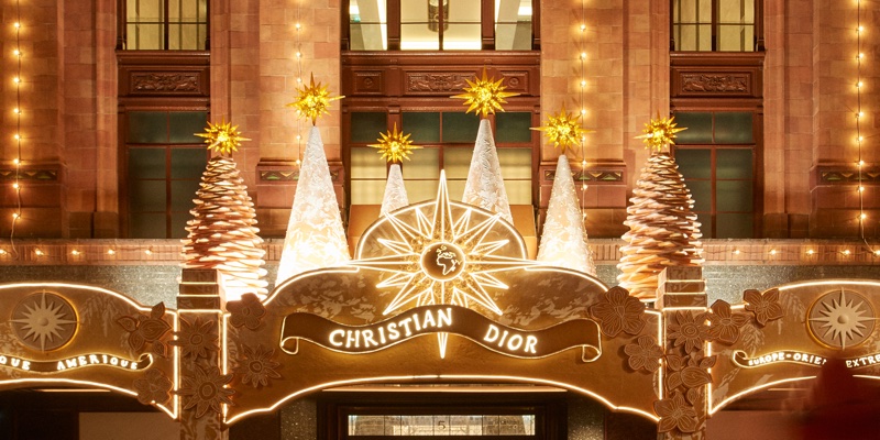 Inside Dior's festive Harrods takeover