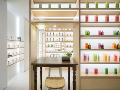 Japan's nendo fuses cosmetics and food at Beauty Library