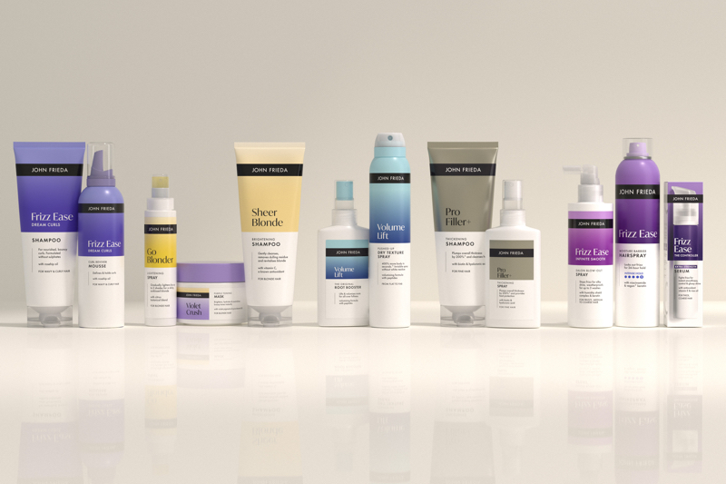 John Frieda relaunches with ‘bold new vision’ including new formulas and packaging