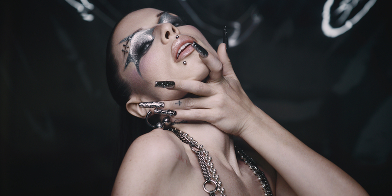 Julia Fox is the face of Isamaya Beauty's new BDSM campaign