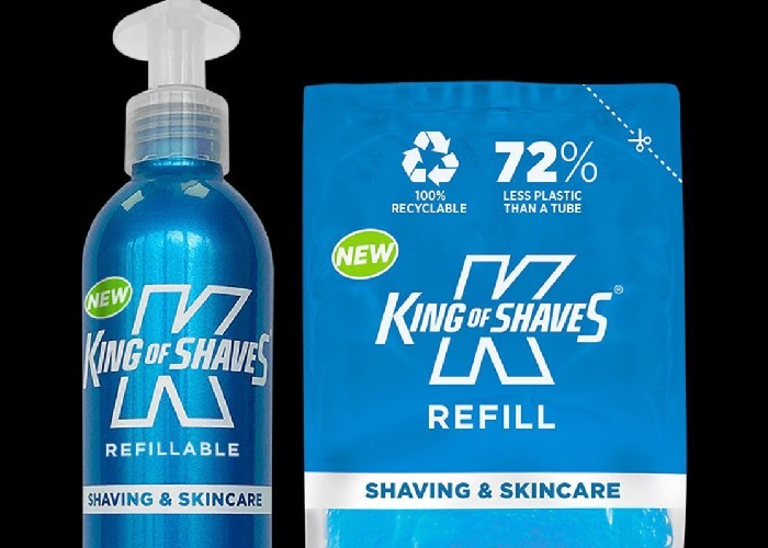 King of Shaves repackages hero products in eco-friendly design 
